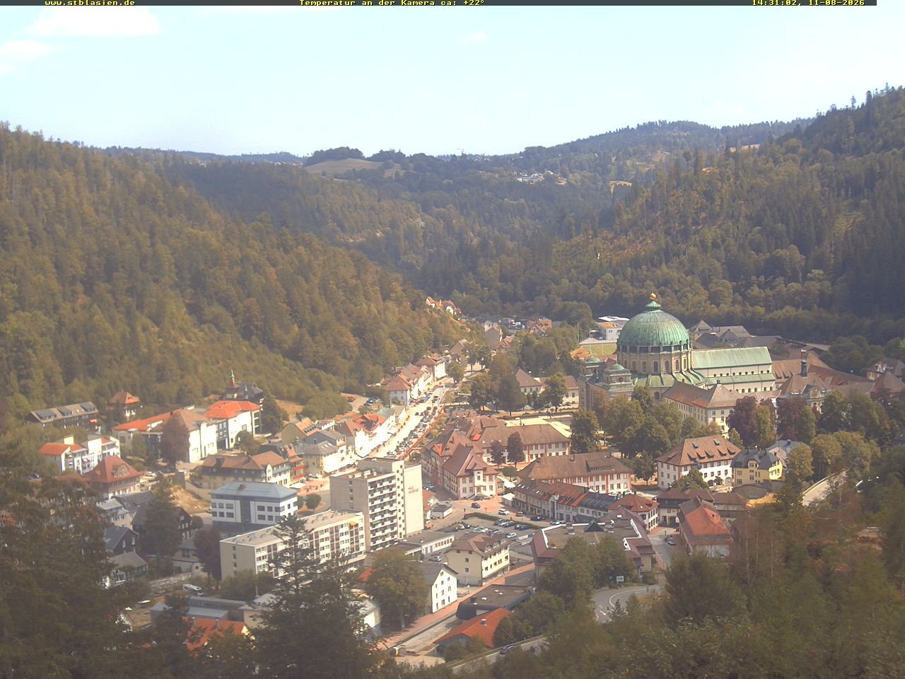 Archiv Foto Webcam Schwarzwald: St. Blasien