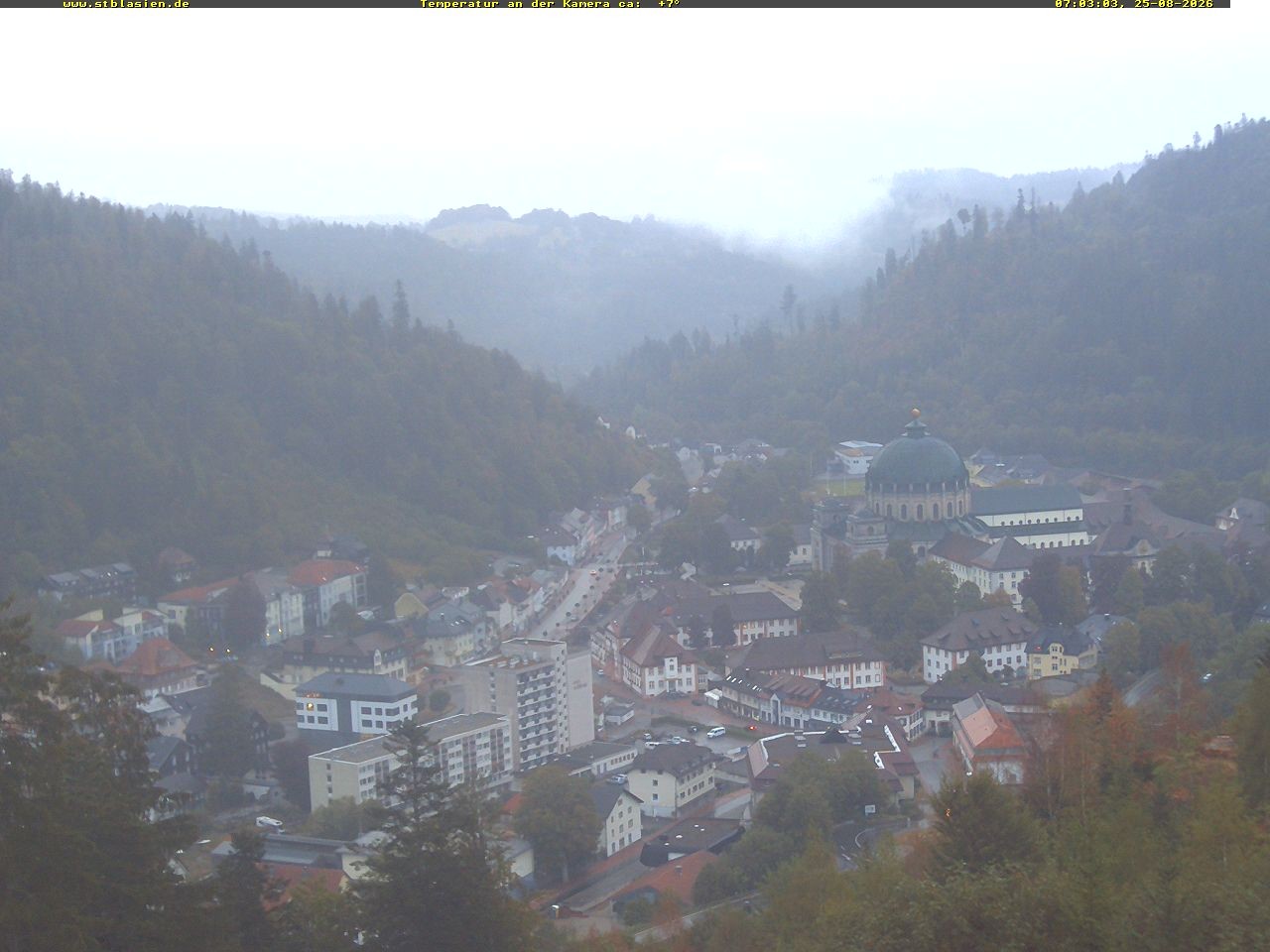 Archiv Foto Webcam Schwarzwald: St. Blasien