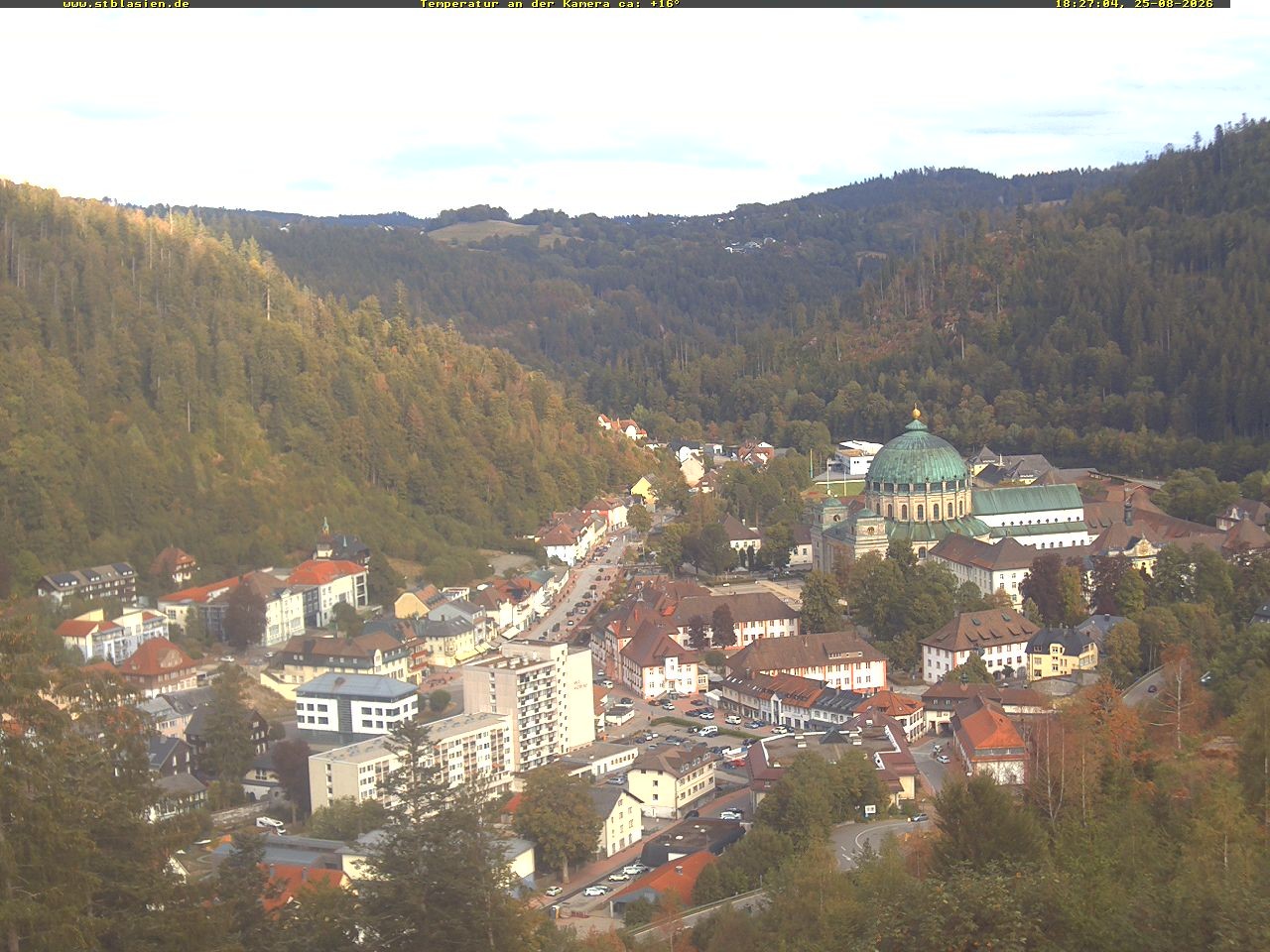 Archived image Webcam Black Forest: St. Blasien
