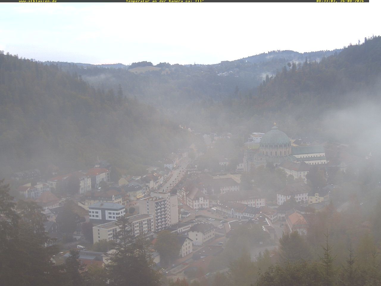 Archiv Foto Webcam Schwarzwald: St. Blasien