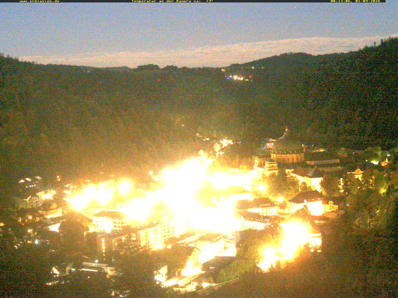 Archived image Webcam Black Forest: St. Blasien