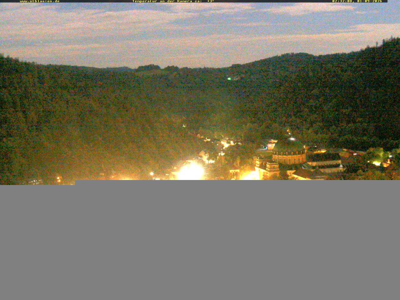 Archived image Webcam Black Forest: St. Blasien