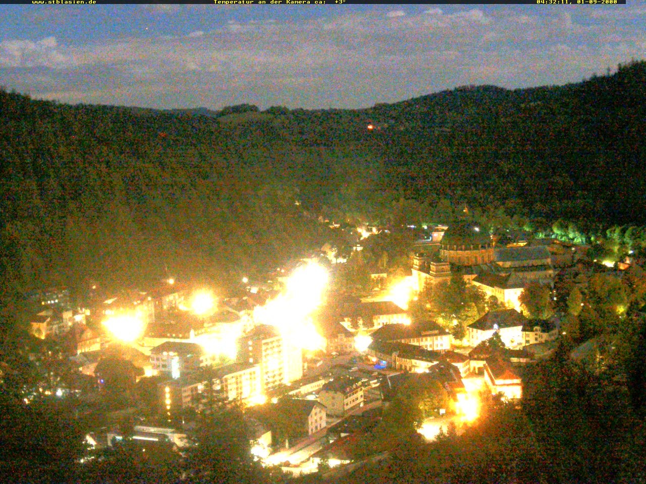 Archived image Webcam Black Forest: St. Blasien