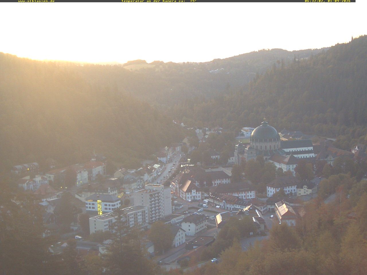 Archived image Webcam Black Forest: St. Blasien