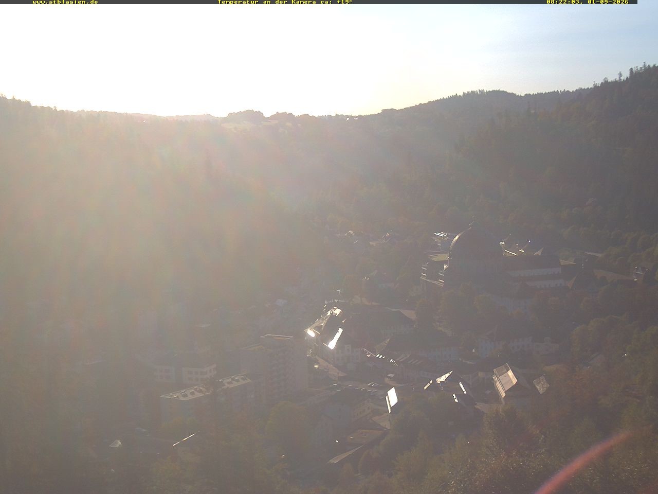 Archived image Webcam Black Forest: St. Blasien