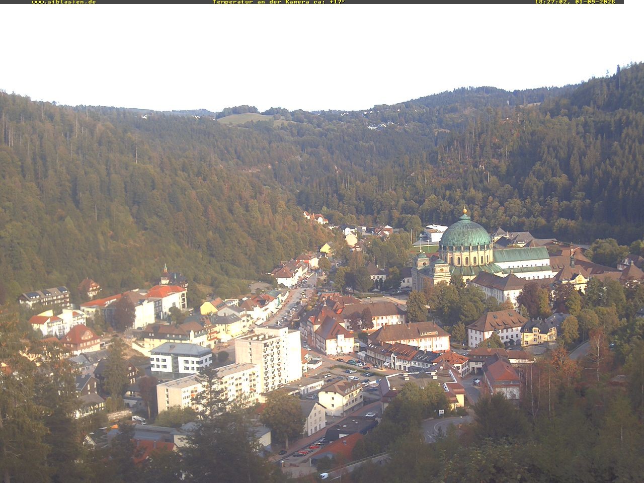 Archived image Webcam Black Forest: St. Blasien