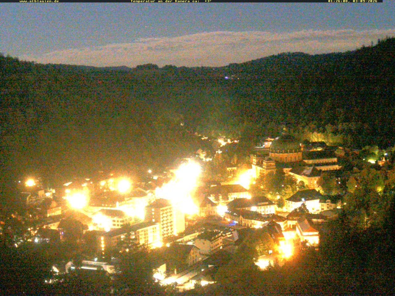 Archived image Webcam Black Forest: St. Blasien