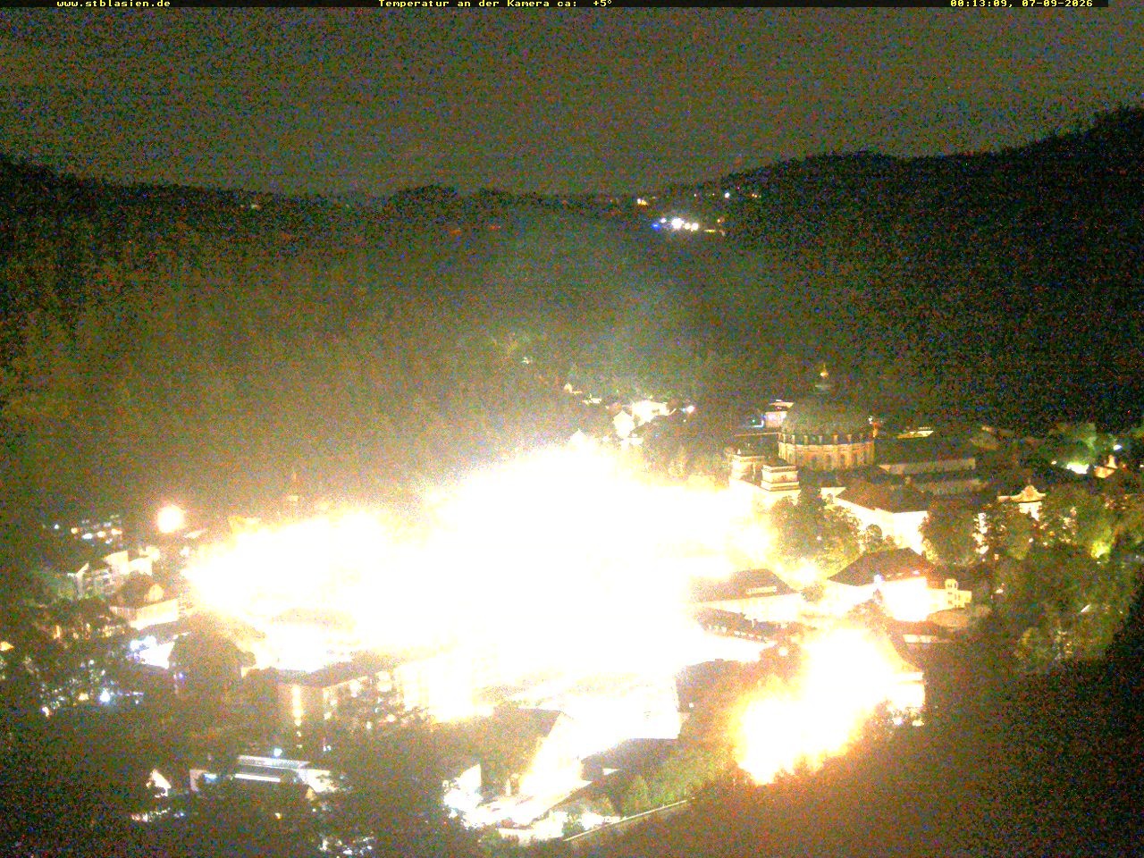 Archived image Webcam Black Forest: St. Blasien