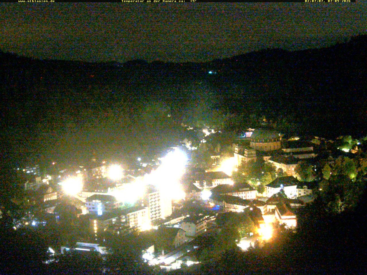 Archived image Webcam Black Forest: St. Blasien
