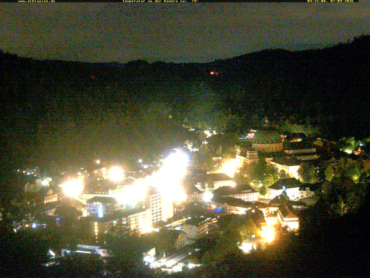 Archived image Webcam Black Forest: St. Blasien
