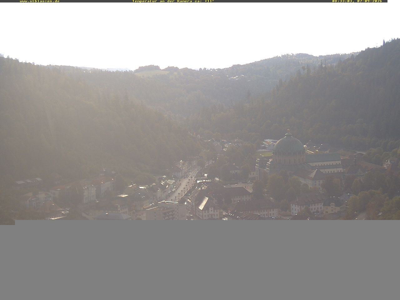 Archived image Webcam Black Forest: St. Blasien