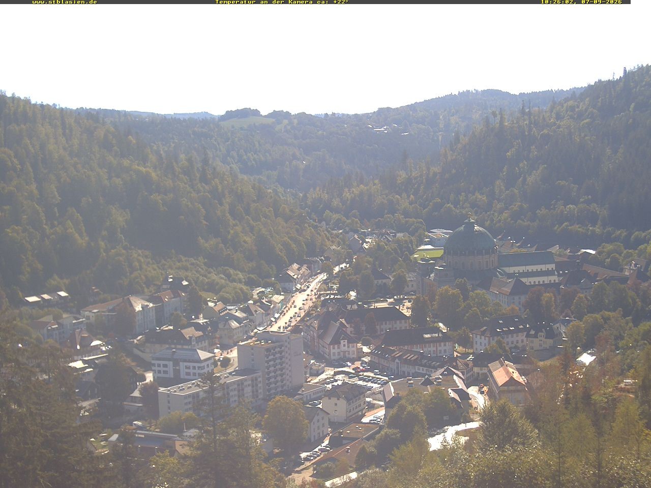 Archived image Webcam Black Forest: St. Blasien