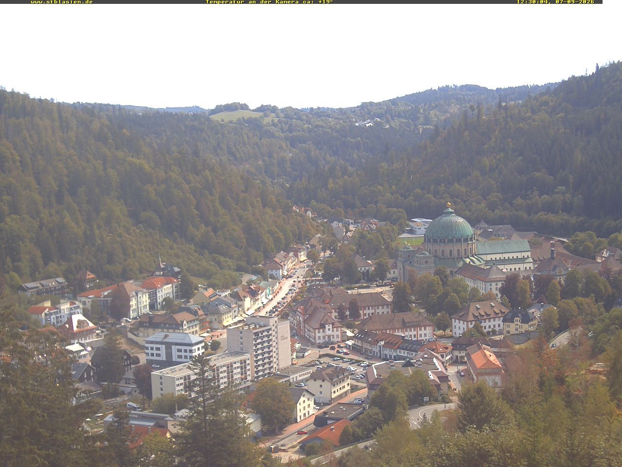 Archived image Webcam Black Forest: St. Blasien