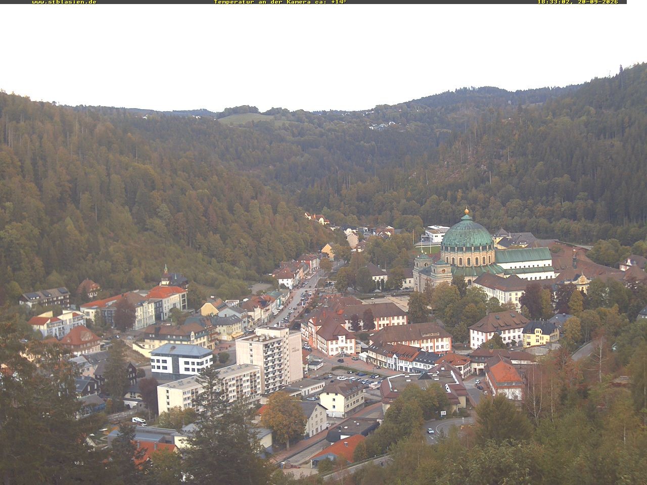 Archived image Webcam Black Forest: St. Blasien