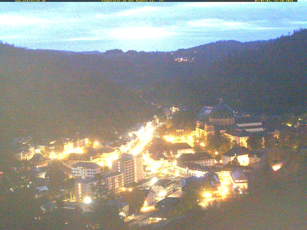 Archived image Webcam Black Forest: St. Blasien