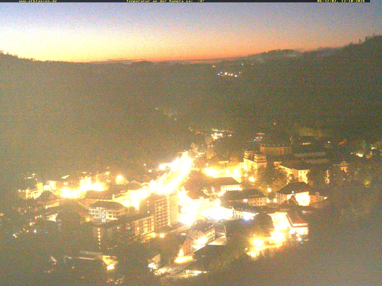 Archived image Webcam Black Forest: St. Blasien