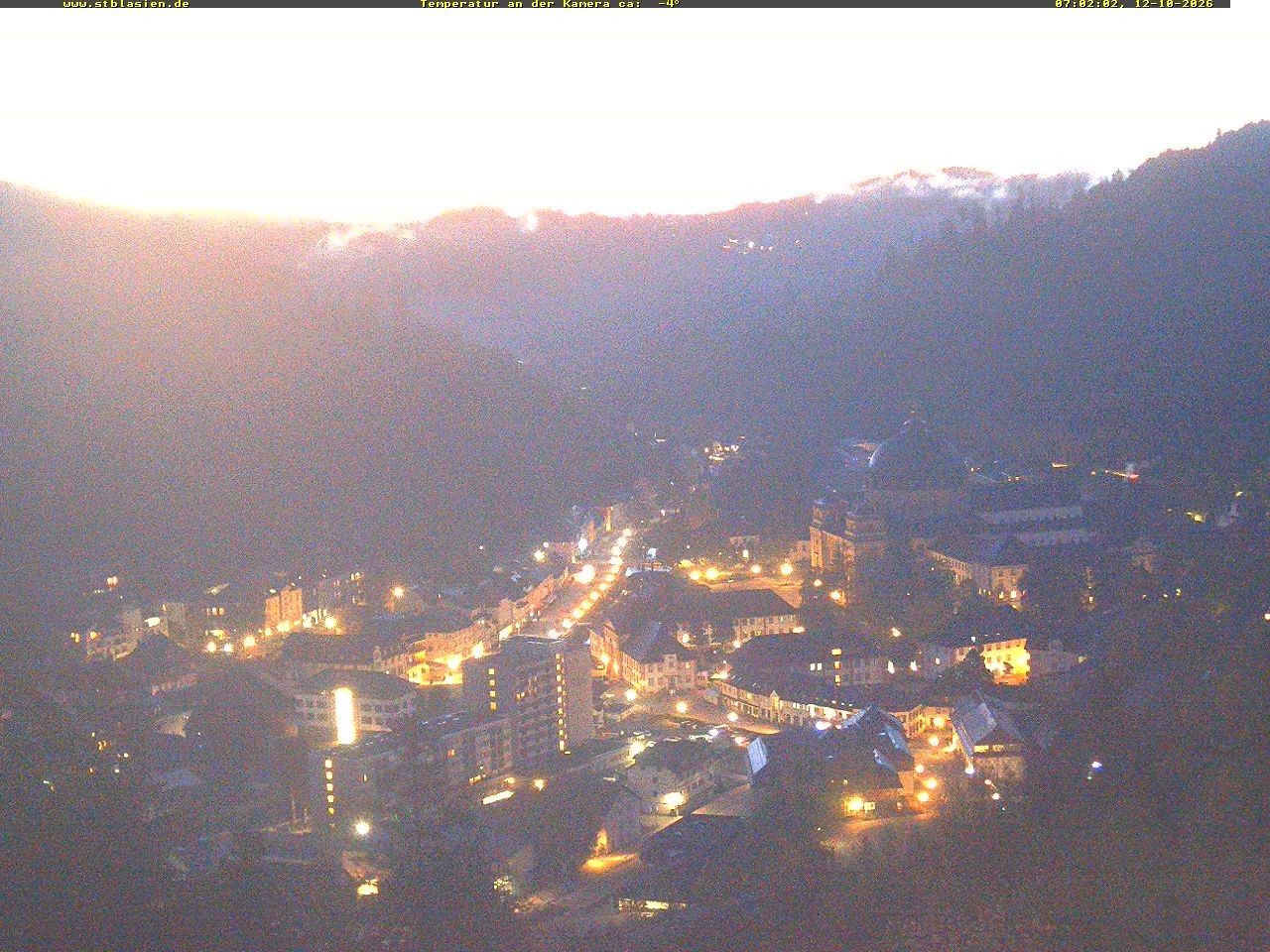Archived image Webcam Black Forest: St. Blasien