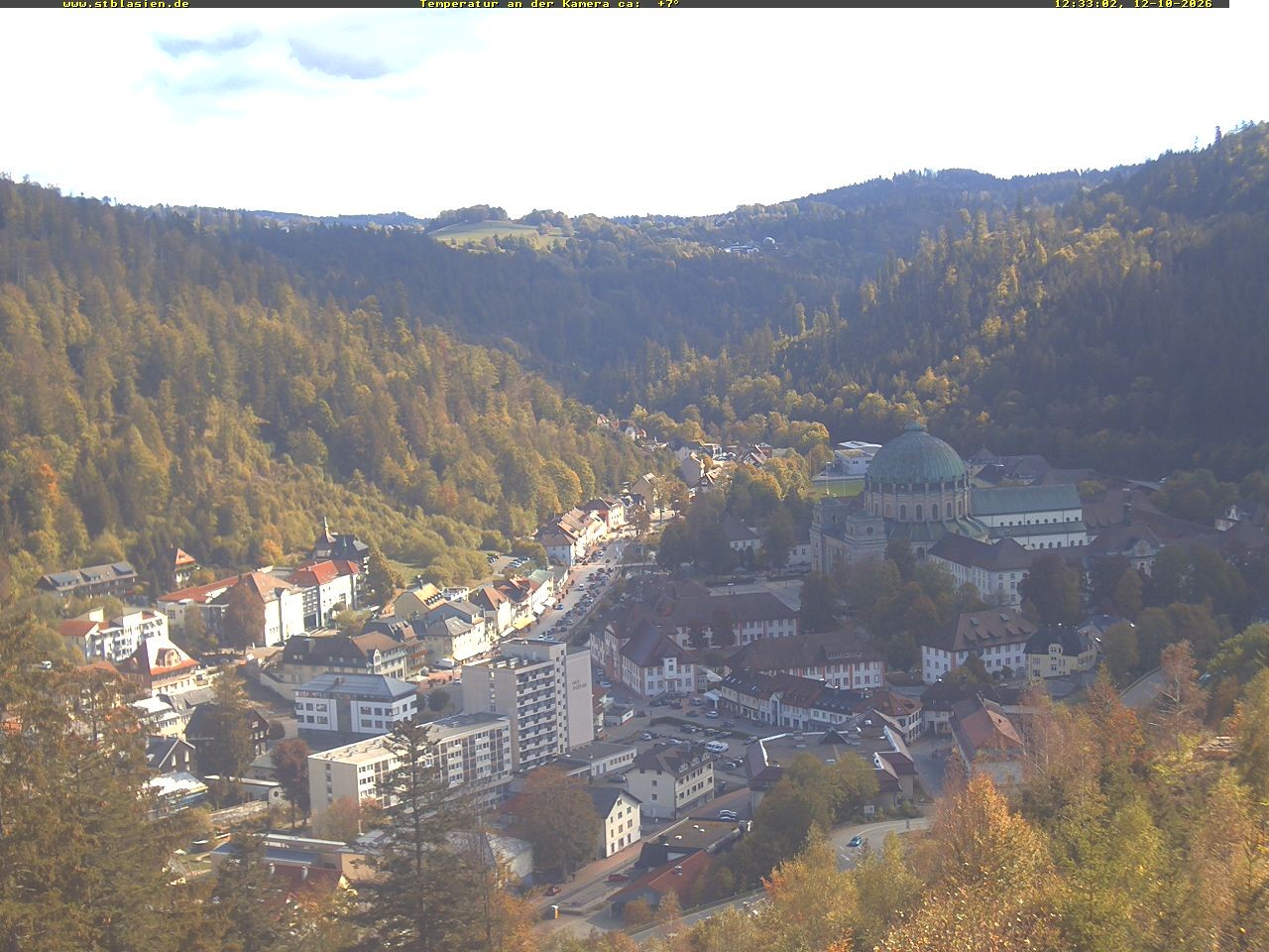 Archived image Webcam Black Forest: St. Blasien
