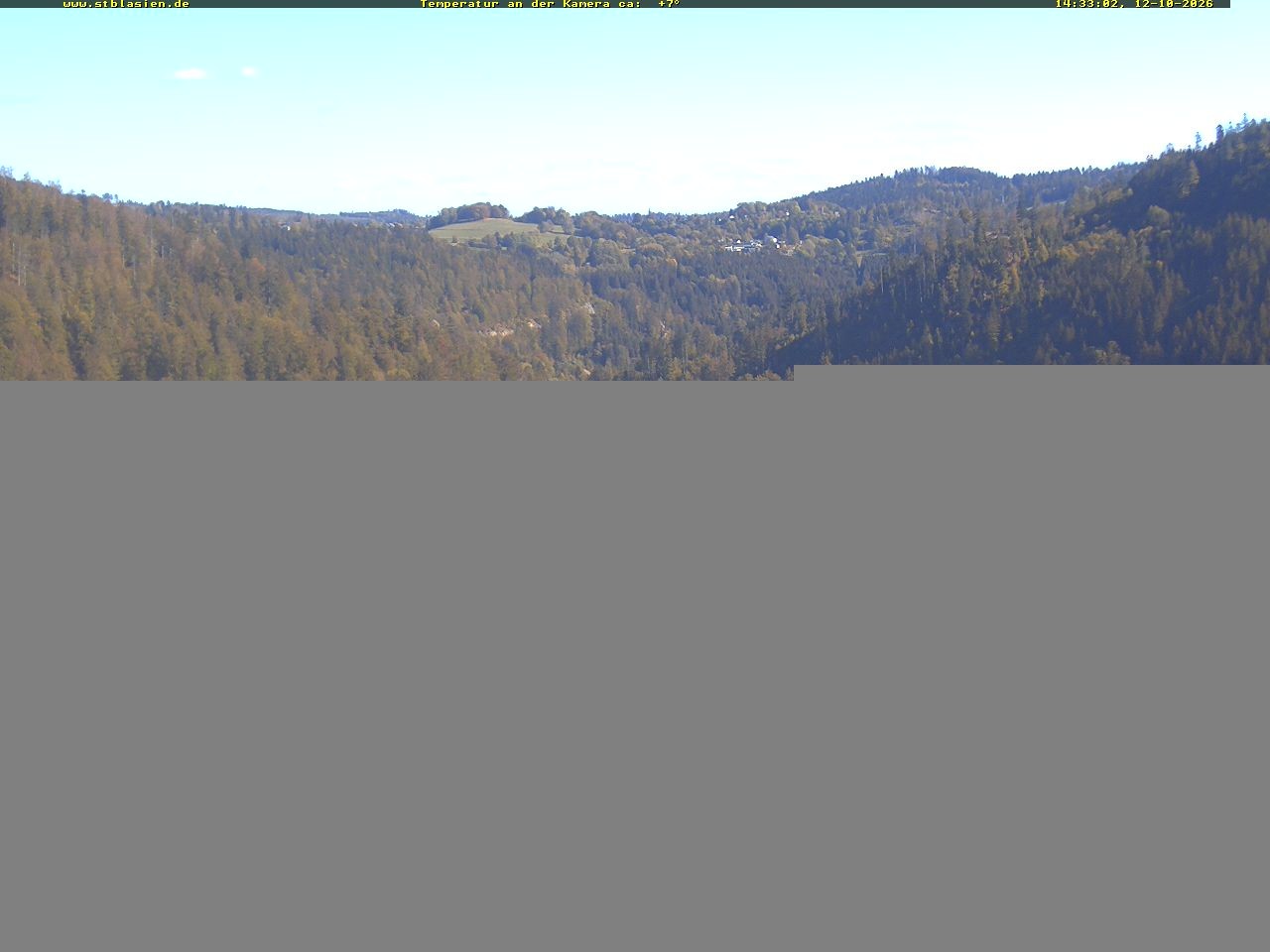 Archived image Webcam Black Forest: St. Blasien
