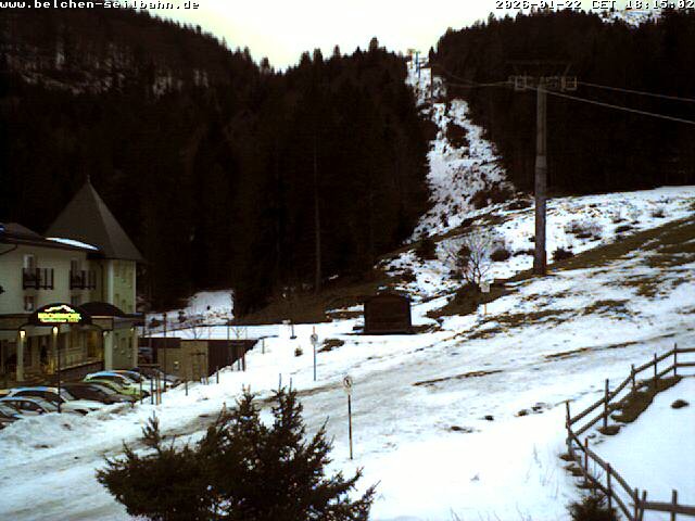 Archiv Foto Webcam Talstation der Belchen-Seilbahn