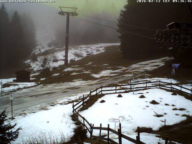 Archiv Foto Webcam Talstation der Belchen-Seilbahn