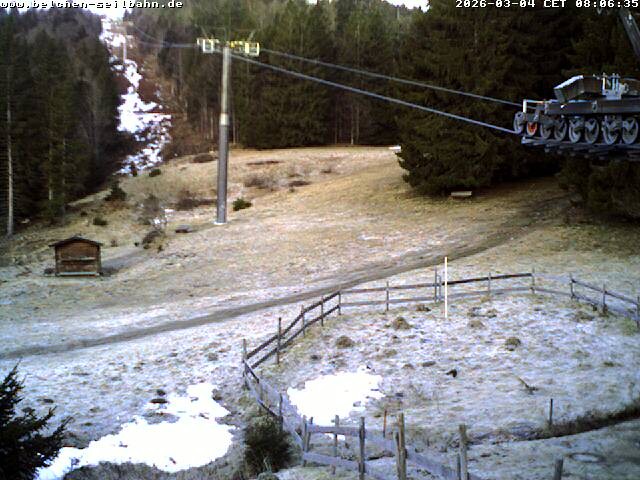 Archived image Webcam Base station of Belchen-Cablecar