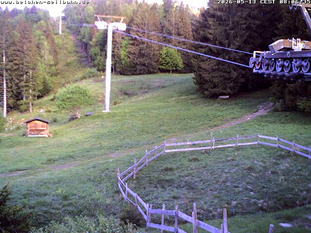Archived image Webcam Base station of Belchen-Cablecar