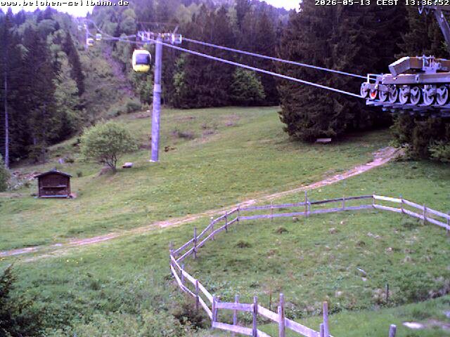 Archived image Webcam Base station of Belchen-Cablecar