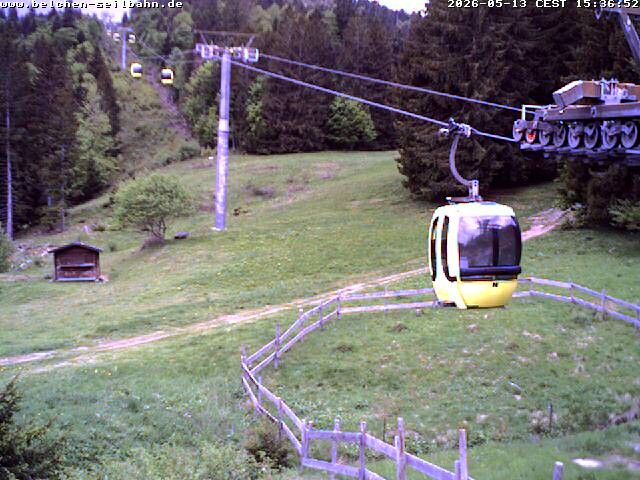 Archived image Webcam Base station of Belchen-Cablecar