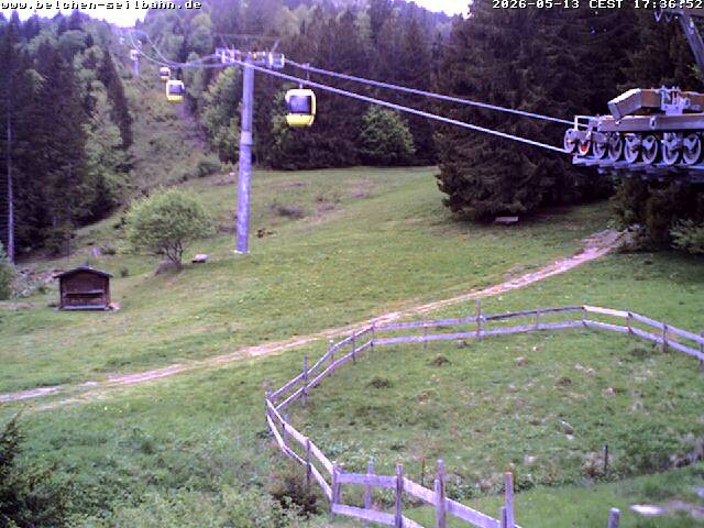 Archived image Webcam Base station of Belchen-Cablecar