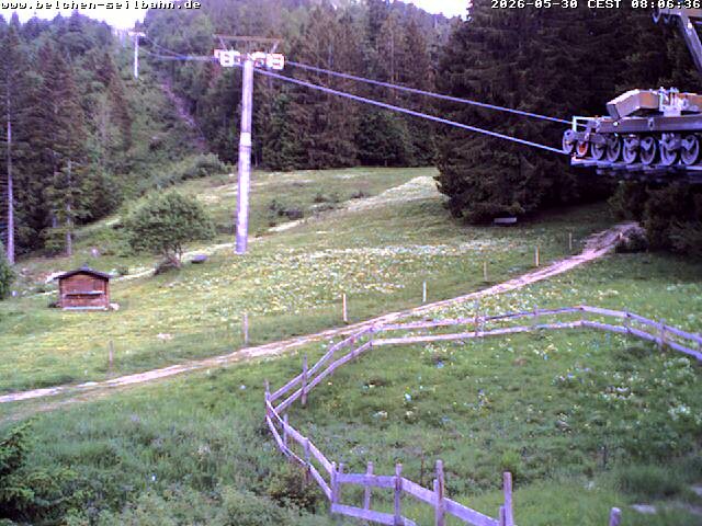 Archived image Webcam Base station of Belchen-Cablecar