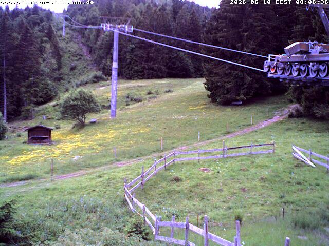 Archived image Webcam Base station of Belchen-Cablecar
