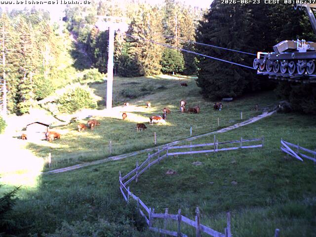Archiv Foto Webcam Talstation der Belchen-Seilbahn