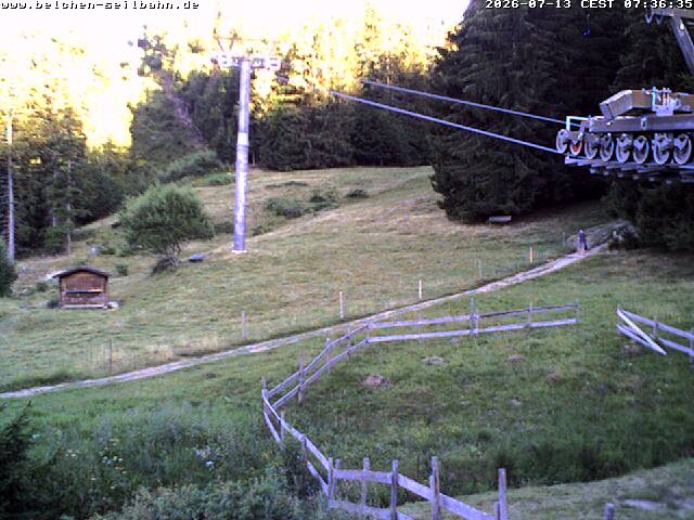 Archiv Foto Webcam Talstation der Belchen-Seilbahn