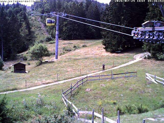 Archived image Webcam Base station of Belchen-Cablecar