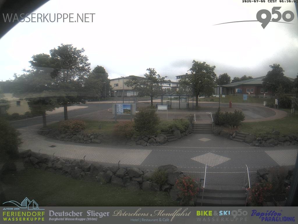 Archived image Webcam Hotel "Deutscher Flieger" in Gersfeld