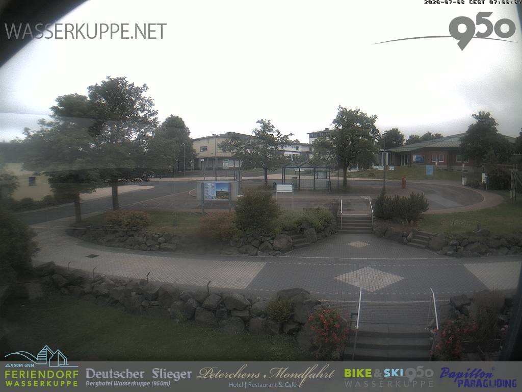 Archived image Webcam Hotel "Deutscher Flieger" in Gersfeld