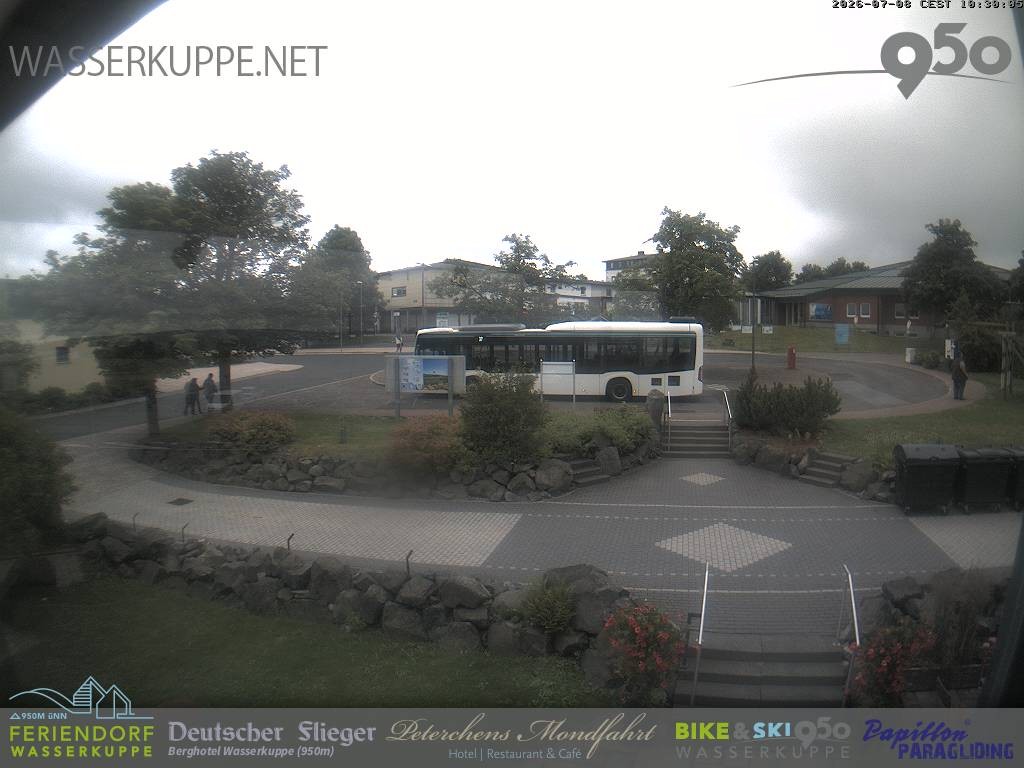Archived image Webcam Hotel "Deutscher Flieger" in Gersfeld