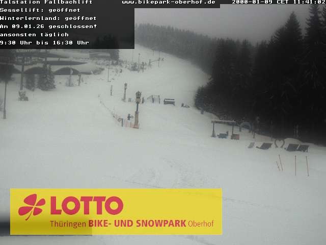 Archived image Webcam Fallbachhang in Oberhof, Thuringian Forest
