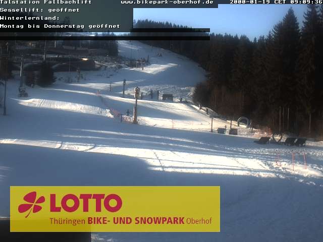 Archiv Foto Webcam Fallbachhang in Oberhof