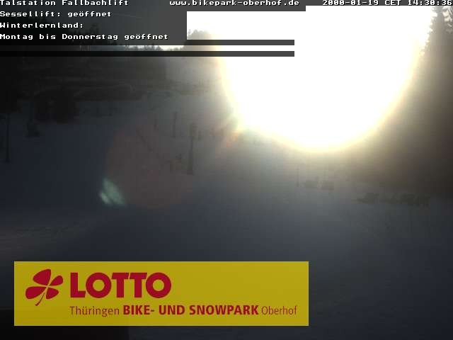 Archiv Foto Webcam Fallbachhang in Oberhof