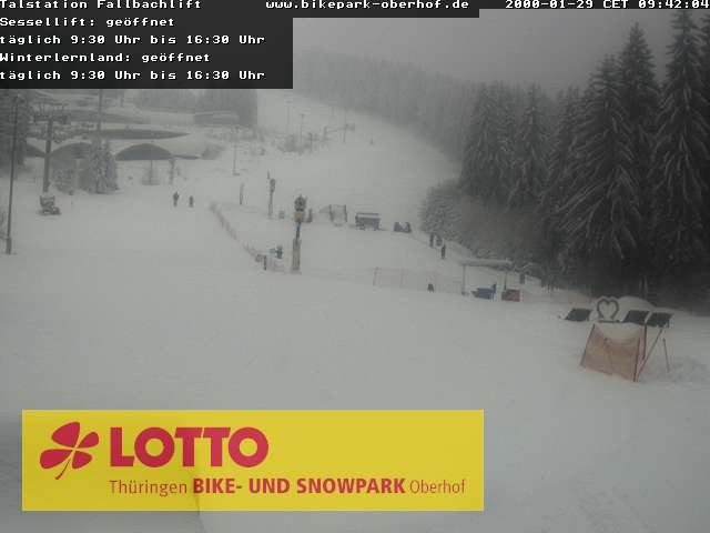 Archiv Foto Webcam Fallbachhang in Oberhof