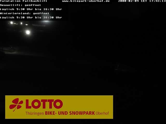Archived image Webcam Fallbachhang in Oberhof, Thuringian Forest
