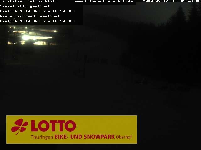 Archiv Foto Webcam Fallbachhang in Oberhof