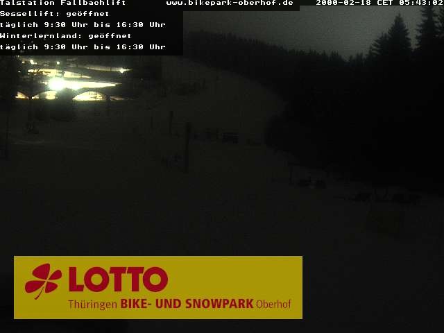 Archiv Foto Webcam Fallbachhang in Oberhof