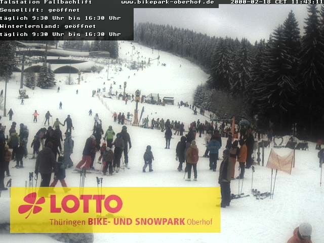Archiv Foto Webcam Fallbachhang in Oberhof