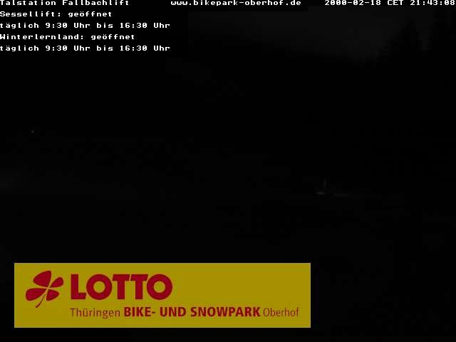 Archiv Foto Webcam Fallbachhang in Oberhof