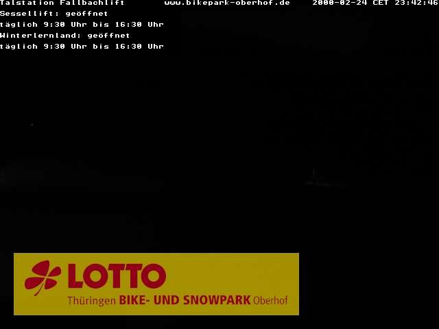 Archiv Foto Webcam Fallbachhang in Oberhof