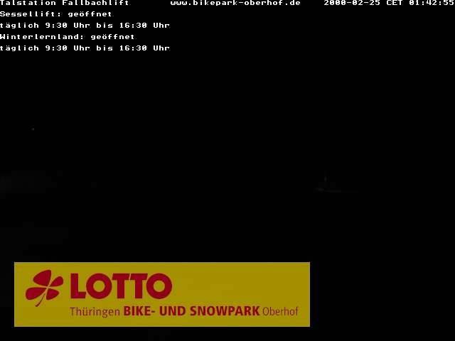 Archiv Foto Webcam Fallbachhang in Oberhof