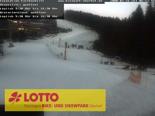 Archiv Foto Webcam Fallbachhang in Oberhof